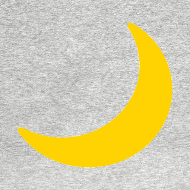 Yellow Moon Crescent Emoticon by AnotherOne